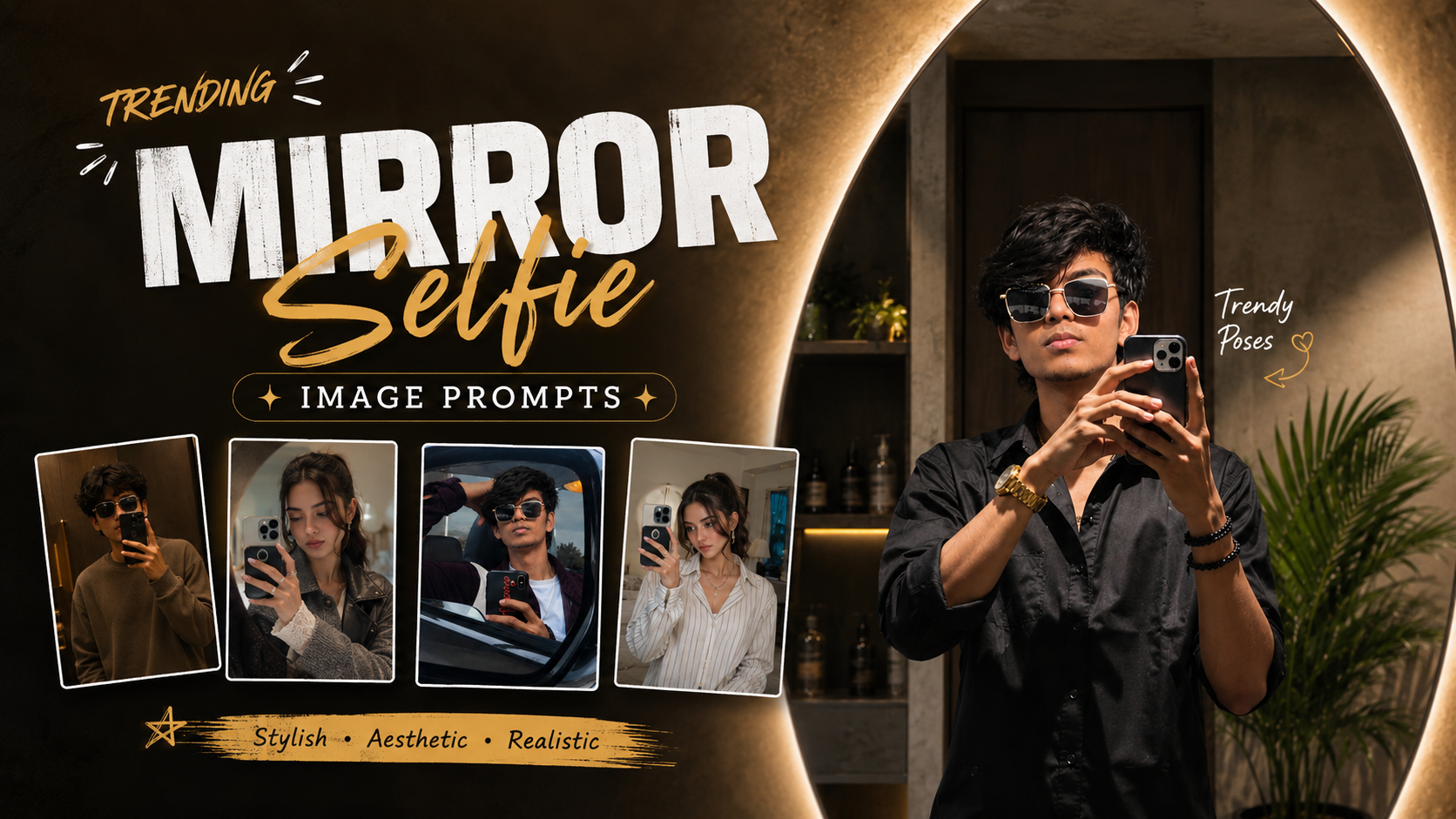Trending Mirror Selfie AI Prompts 📸