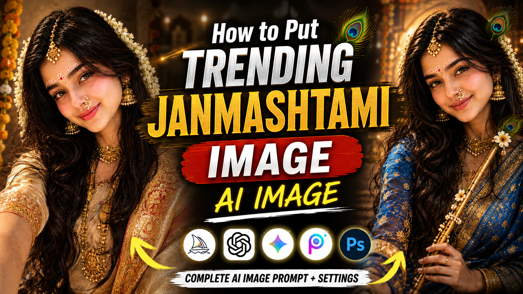 How to Create Trending Janmashtami AI Images 🤯 |