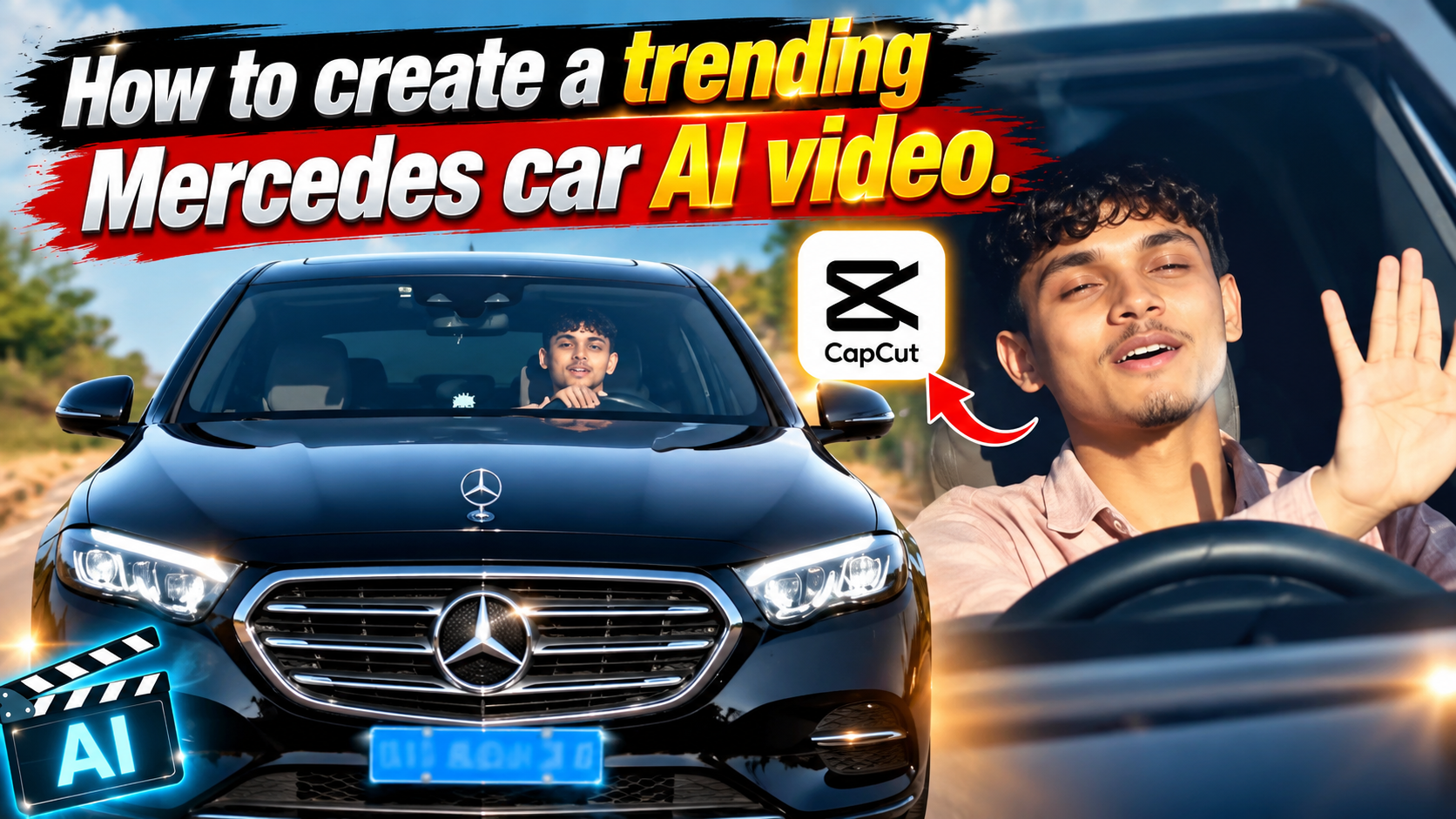 Mercedes Car AI Video
