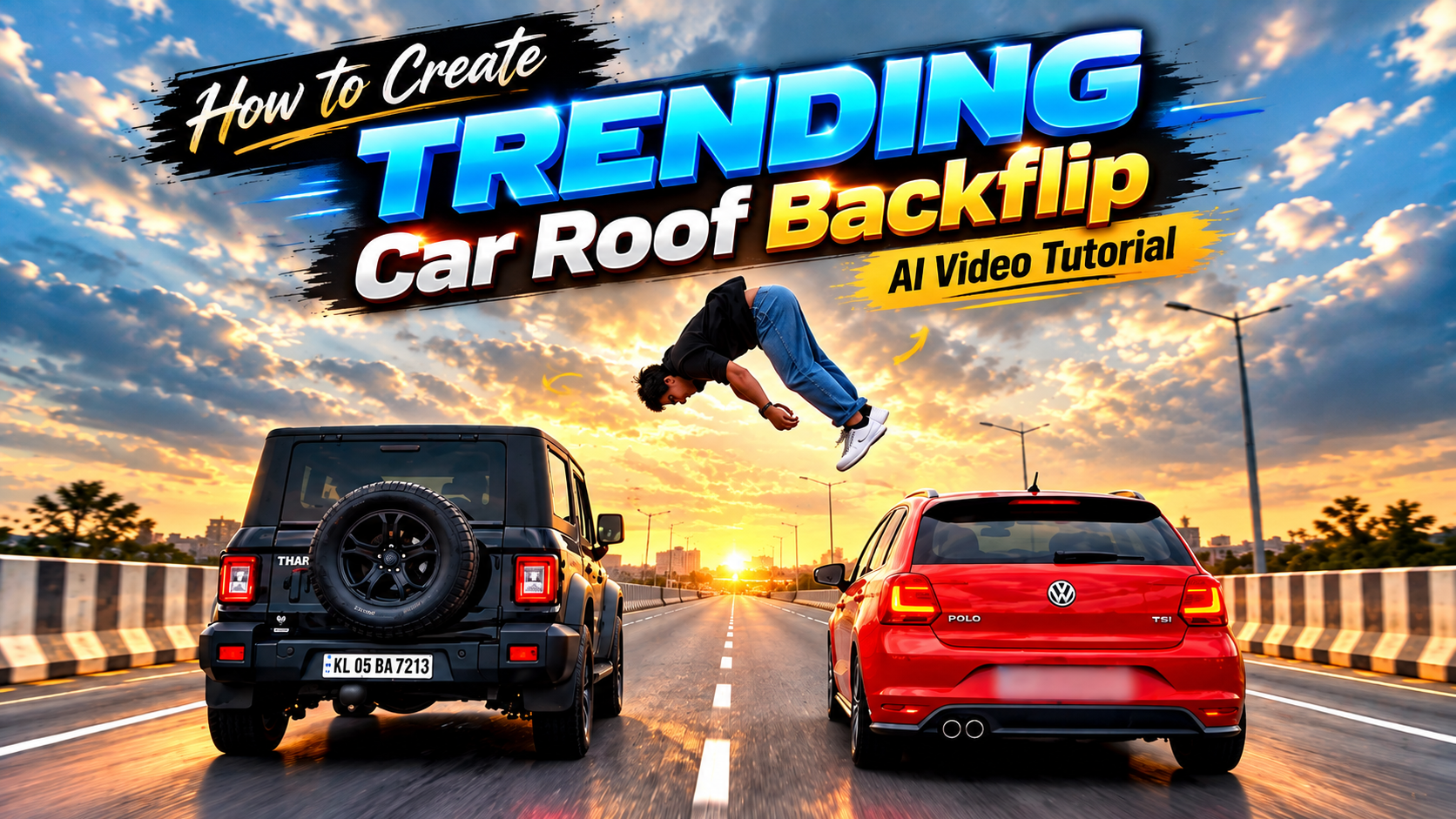 How to Create Trending Car Roof Backflip AI Video