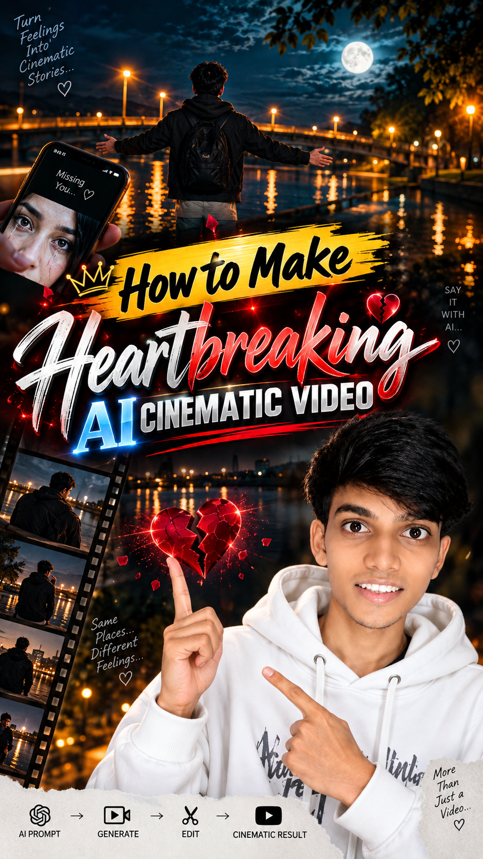 Heartbreaking AI Cinematic Video Prompt prompt
