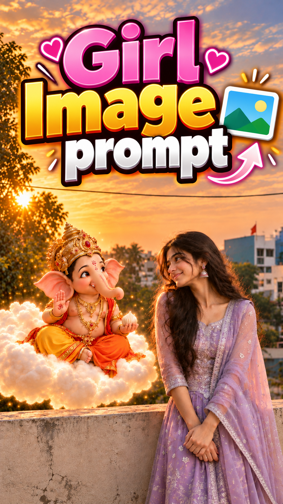 How to Make Trending Ganesha AI Video prompt