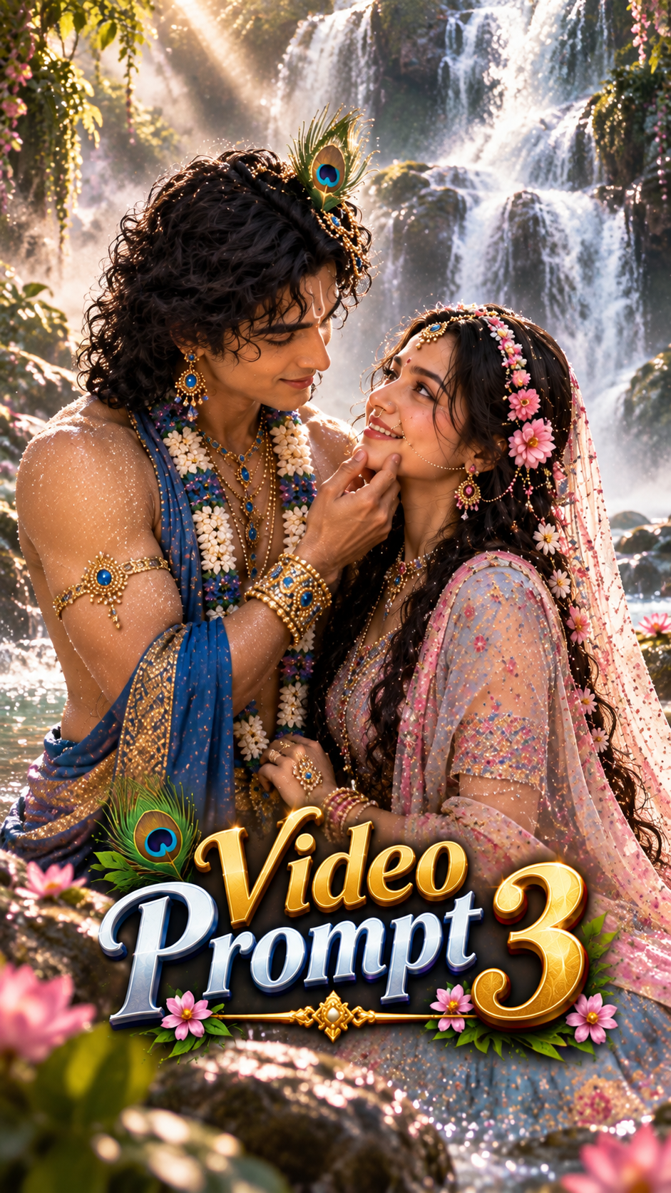 New Trending Radha & Krishna AI Video prompt
