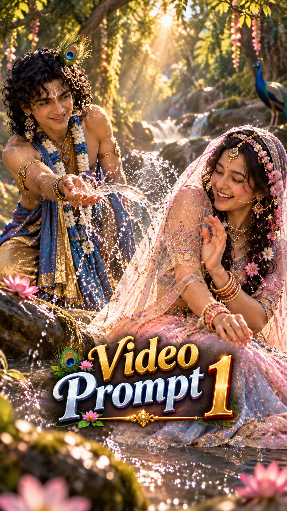 New Trending Radha & Krishna AI Video prompt