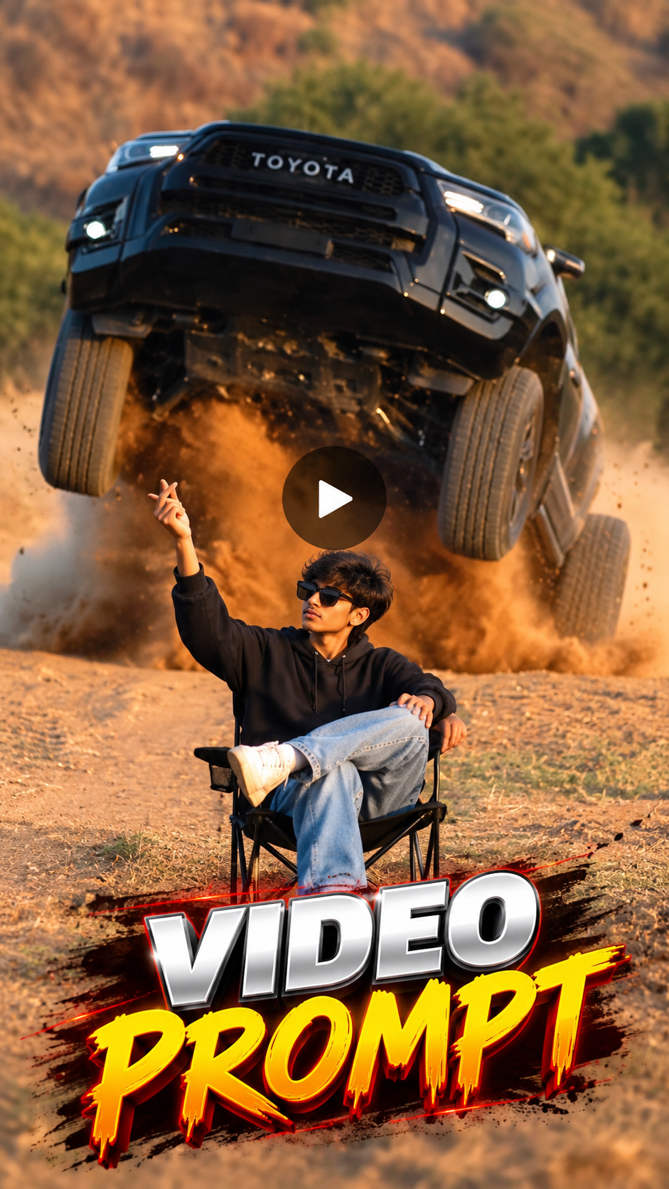 How to Create Trending Car Stunt Video prompt