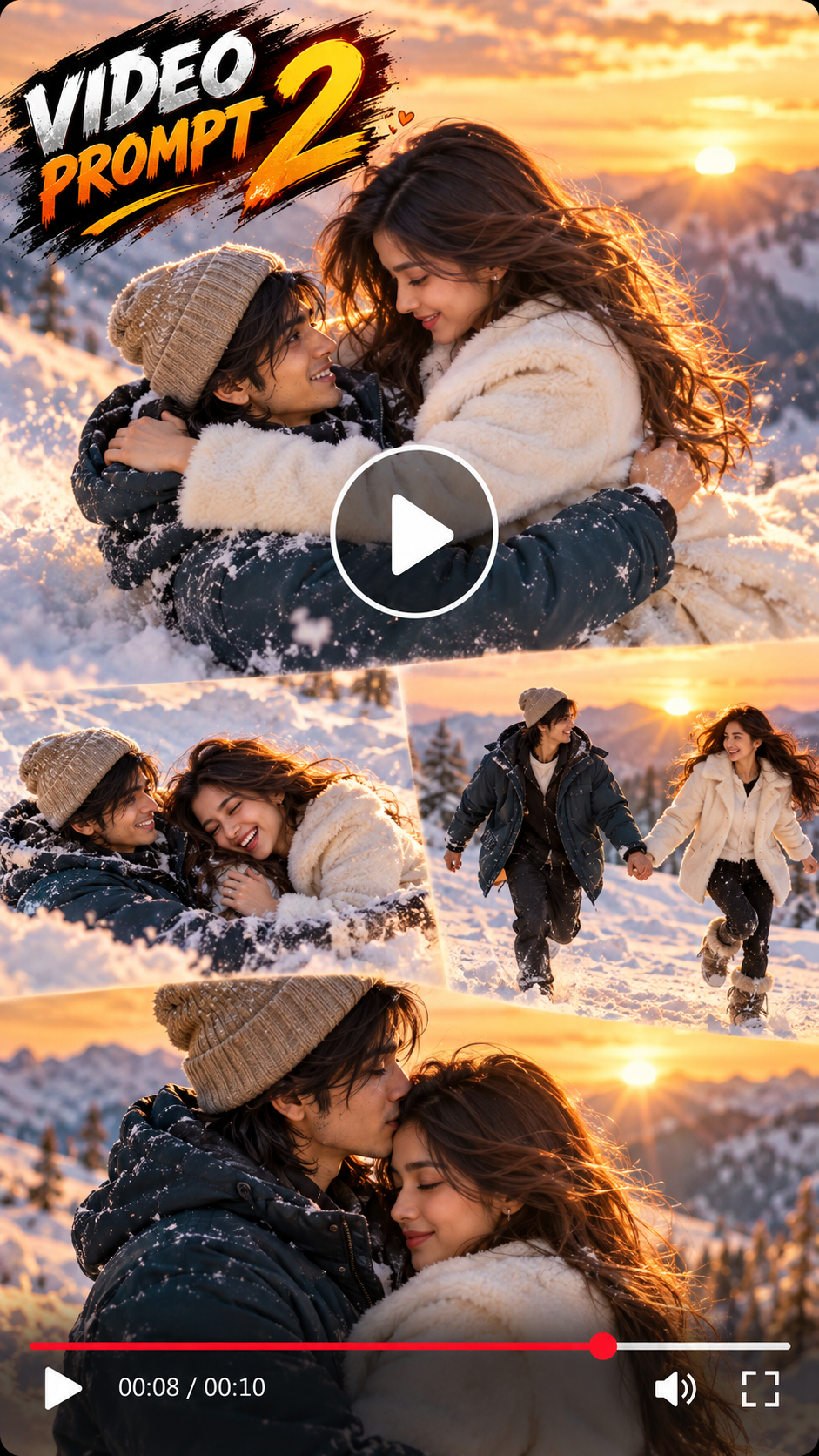 Zombie to Love Story Memory AI Video Editing Prompt prompt
