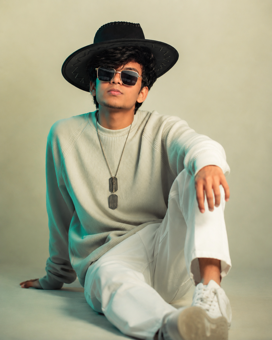 Stylish Hat Fashion Portrait