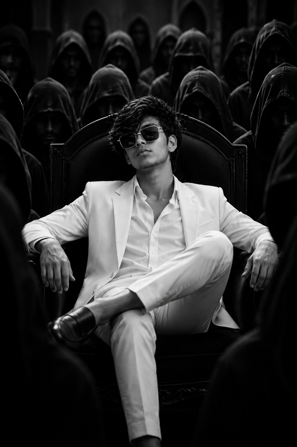 King Vibes 🖤 | Dark Cinematic Royal Photography | AI Photo Prompt #2