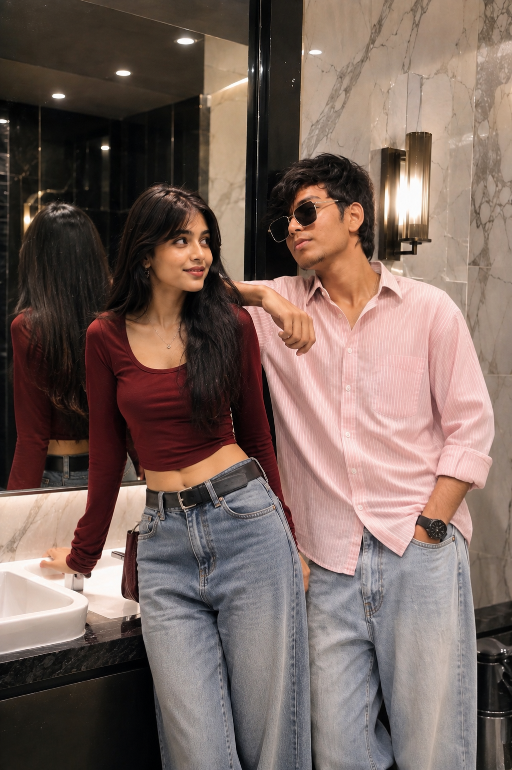 Couple Bathroom Mirror Moment ❤️ | Aesthetic Couple Photography | #3