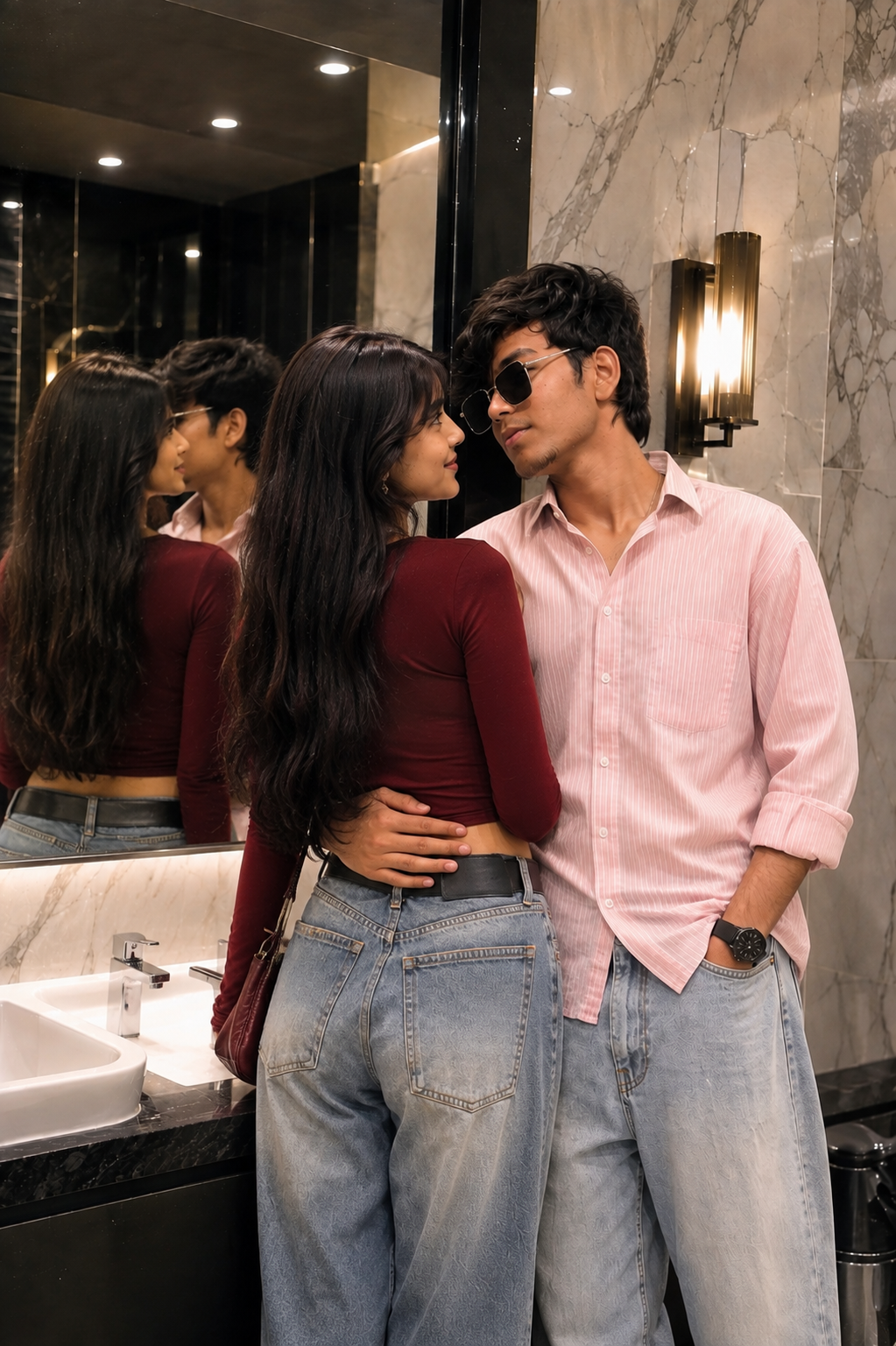 Couple Bathroom Mirror Moment ❤️ | Aesthetic Couple Photography | #4